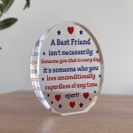 Special Friendship Gift For Long Distance Friend Acrylic Plaque