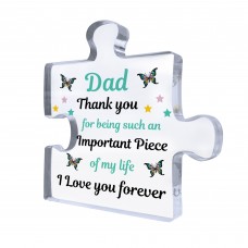 Love You DAD Gift For Birthday Christmas Acrylic Plaque Thankyou