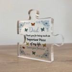 Gifts for Dad Birthday Gifts For Dad Acrylic Puzzle Piece Plaque