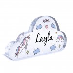 Personalised Unicorn Nursery Decor Acrylic Plaque For Daughter