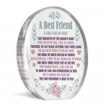 Best Friend Acrylic Plaque, Bestie Gifts For Birthday Christmas