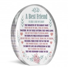 Best Friend Acrylic Plaque, Bestie Gifts For Birthday Christmas