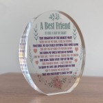 Best Friend Acrylic Plaque, Bestie Gifts For Birthday Christmas