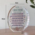 Best Friend Acrylic Plaque, Bestie Gifts For Birthday Christmas