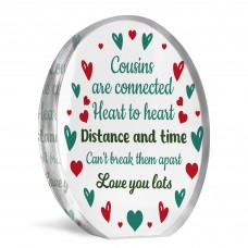 Cousin Plaque Long Distance Gift For Cousin Thank You Gift