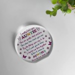 BEST AUNTIE EVER Gift For Birthday Christmas Acrylic Plaque