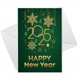 Happy New Year 2025 Cards Pack of 6 New Year Greeting Cards