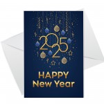 Happy New Year 2025 Cards Pack of 6 New Year Greeting Cards