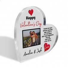 Happy Valentines Day Gift For Him Her Personalised Photo Plaque