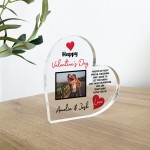 Happy Valentines Day Gift For Him Her Personalised Photo Plaque