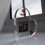 Happy Valentines Day Gift For Him Her Personalised Photo Plaque