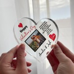 Happy Valentines Day Gift For Him Her Personalised Photo Plaque