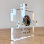 Novelty Gift For Couple Personalised Puzzle Piece Valentines Day