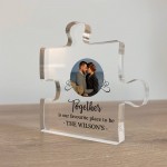 Together Is Our Favourite Place To Be Personalised Puzzle Piece