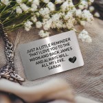 Personalised Gift For Him Her Love You To The Moon And Back Gift