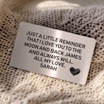 Personalised Gift For Him Her Love You To The Moon And Back Gift