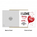 Valentines Card Love Doing Life With You Cute Valentines Card