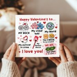 Happy Valentine's To My Rock My Other Half My World Card
