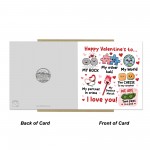 Happy Valentine's To My Rock My Other Half My World Card