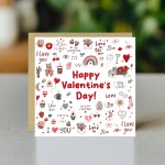 HAPPY VALENTINES DAY CARD For Husband Wife Novelty Valentines