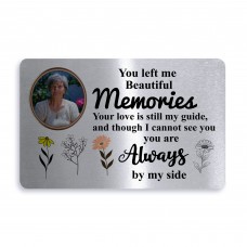 Personalised Bereavement Gift Metal Wallet Card Memorial Gift