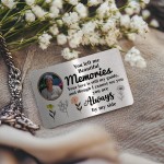 Personalised Bereavement Gift Metal Wallet Card Memorial Gift