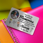Personalised Bereavement Gift Metal Wallet Card Memorial Gift