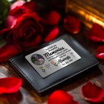 Personalised Bereavement Gift Metal Wallet Card Memorial Gift