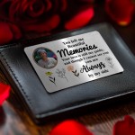 Personalised Bereavement Gift Metal Wallet Card Memorial Gift