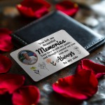 Personalised Bereavement Gift Metal Wallet Card Memorial Gift