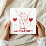 Happy Galentine's Day Card Galentines Card For Best Friend