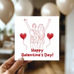 Happy Galentine's Day Card Galentines Card For Best Friend