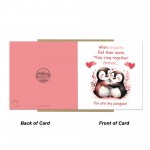You Are My Penguin Card Greetings Card for Couple Anniversary
