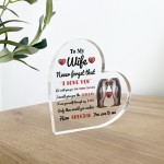 Never Forget That I Love You Gift For Wife Acrylic Plaque