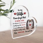Never Forget That I Love You Gift For Wife Acrylic Plaque