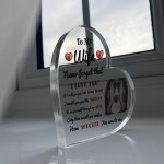 Never Forget That I Love You Gift For Wife Acrylic Plaque