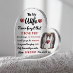 Never Forget That I Love You Gift For Wife Acrylic Plaque