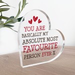 Most Favourite Person Ever Romantic Gift For Boyfriend