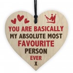 MOST FAVOURITE PERSON EVER Funny Gift For Boyfriend Girlfriend