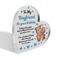 To My Boyfriend On Your Birthday Acrylic Plaque Birthday Gift