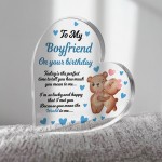 To My Boyfriend On Your Birthday Acrylic Plaque Birthday Gift