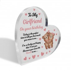 To My Girlfriend On Your Birthday Acrylic Plaque Birthday Gift