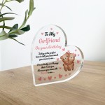 To My Girlfriend On Your Birthday Acrylic Plaque Birthday Gift