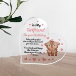 To My Girlfriend On Your Birthday Acrylic Plaque Birthday Gift