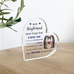 Never Forget That I Love You Gift For Boyfriend Acrylic Plaque
