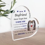 Never Forget That I Love You Gift For Boyfriend Acrylic Plaque