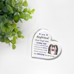Never Forget That I Love You Gift For Boyfriend Acrylic Plaque
