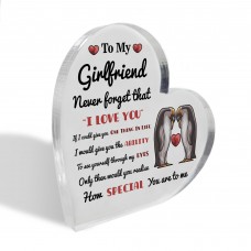 Never Forget That I Love You Gift For Girlfriend Acrylic Plaque