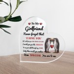 Never Forget That I Love You Gift For Girlfriend Acrylic Plaque