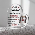 Never Forget That I Love You Gift For Girlfriend Acrylic Plaque